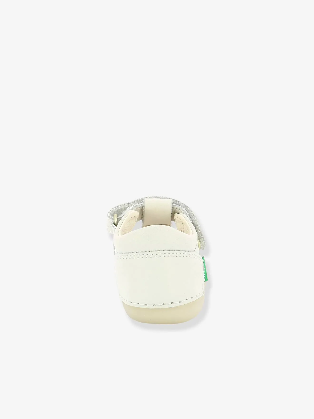 Sandales cuir bébé Sushy Originel Softers KICKERS® blanc - Kickers