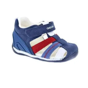 Sandales enfant Geox Each Boy - Garçon - Marine/Rouge - Scratch - Cuir/Synthétique bleu - Geox