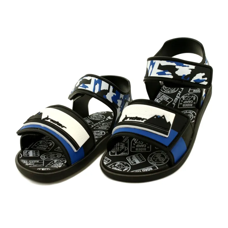 Sandales enfant RIDER 83453 AG294 Noir/Bleu/Blanc