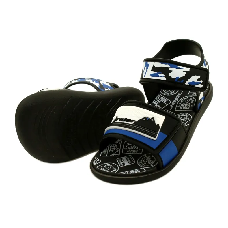 Sandales enfant RIDER 83453 AG294 Noir/Bleu/Blanc