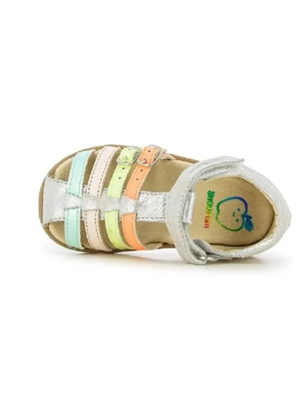 Shoo Pom - Sandales Fille PIKA SPART Argent/Multi