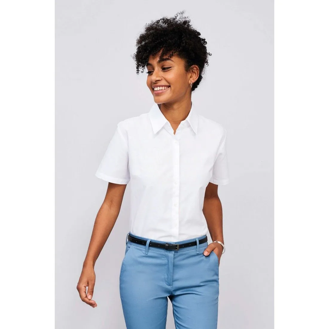 Sol's - Chemise femme oxford manches courtes ELITE