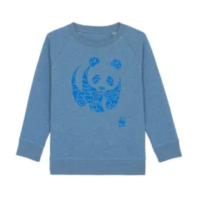 Sweat animaux en coton bio (bleu)