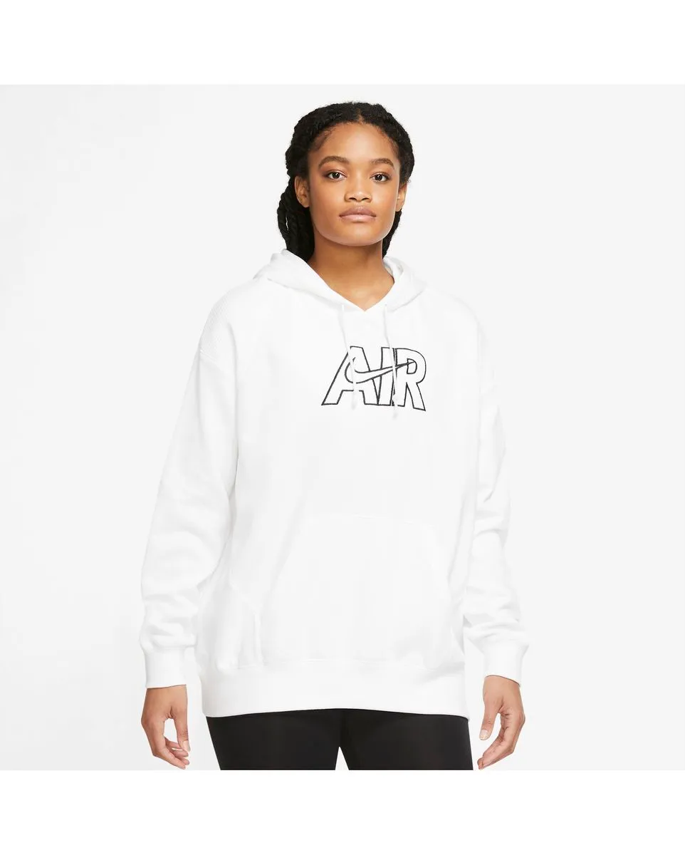 Sweatshirt manches longues Femme W NSW AIR FLC HOODIE Blanc