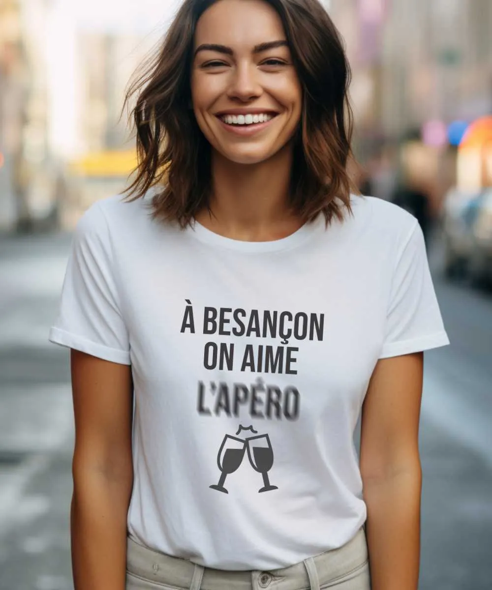 T-Shirt A Besançon on aime l'apéro