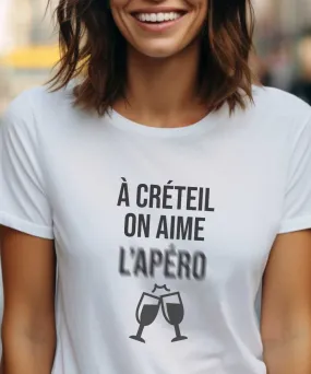 T-Shirt A Créteil on aime l'apéro