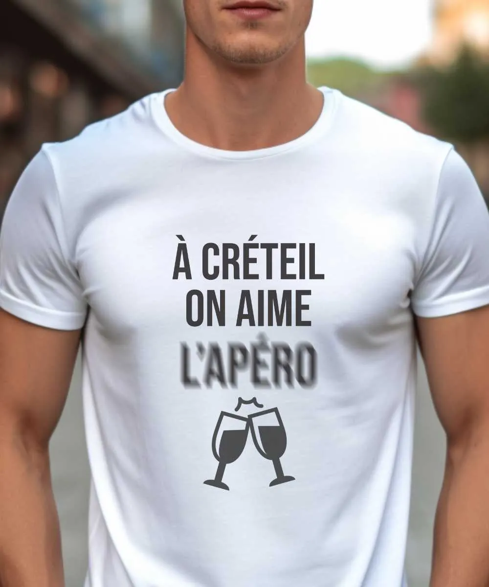 T-Shirt A Créteil on aime l'apéro