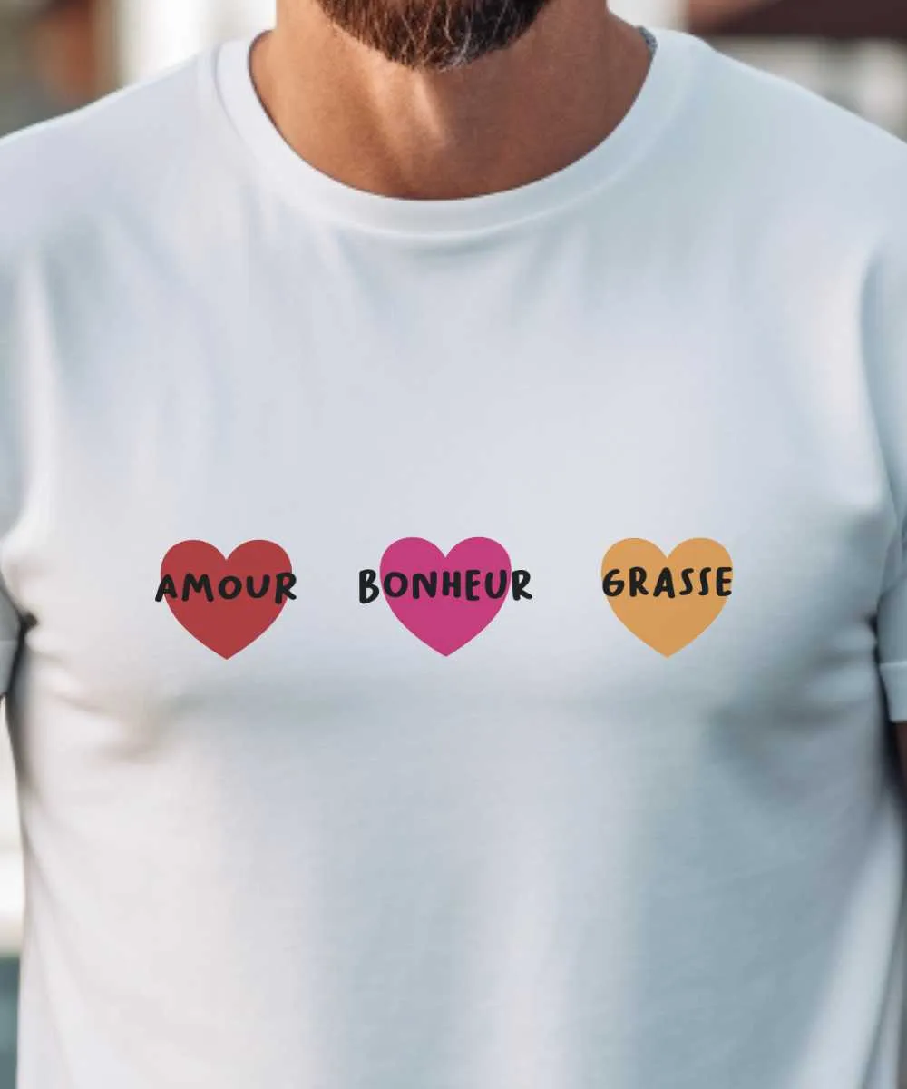 T-Shirt Amour bonheur Grasse