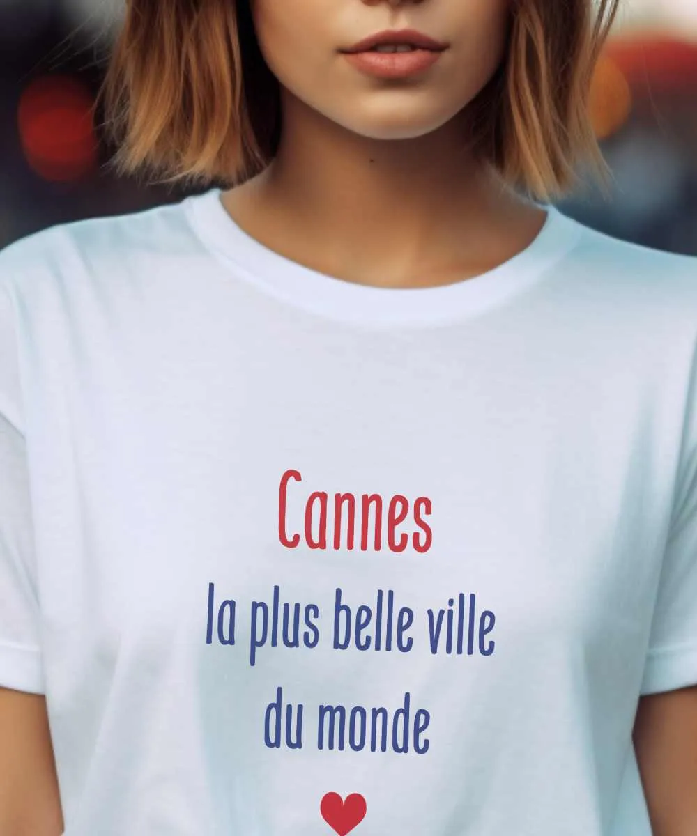 T-Shirt Cannes la plus belle ville du monde