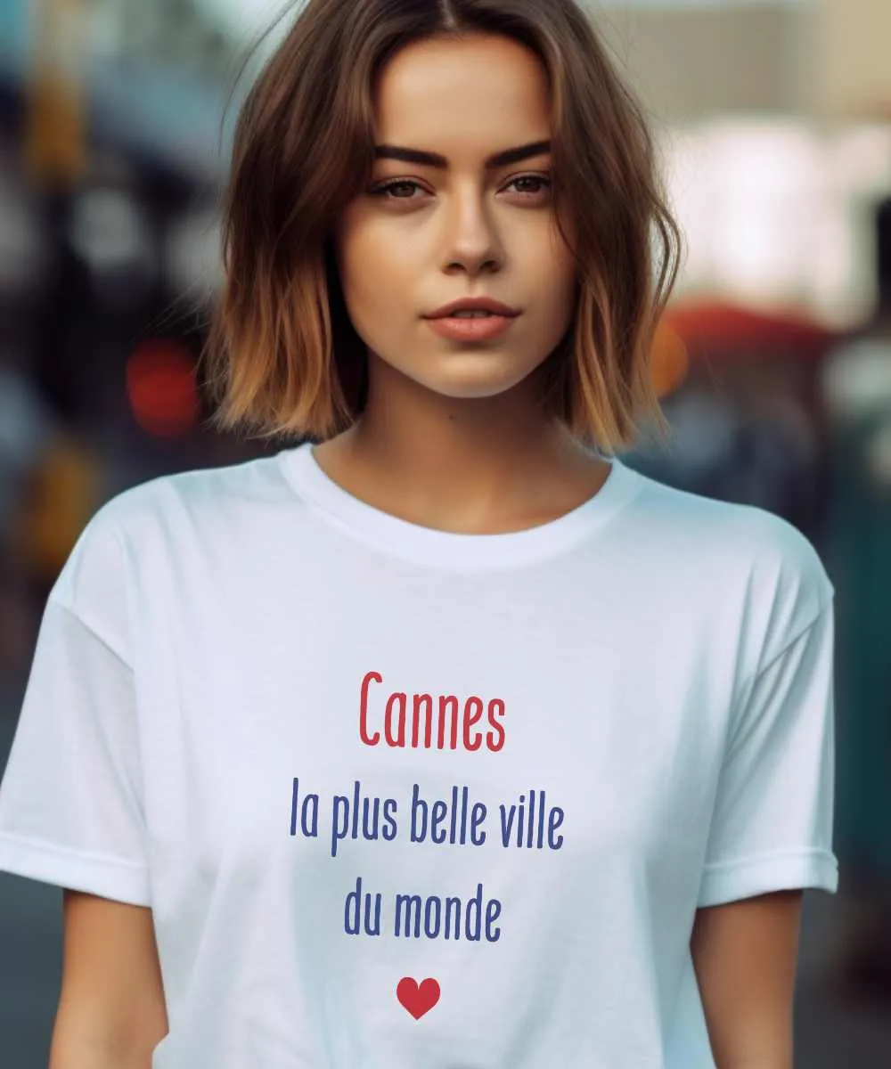 T-Shirt Cannes la plus belle ville du monde