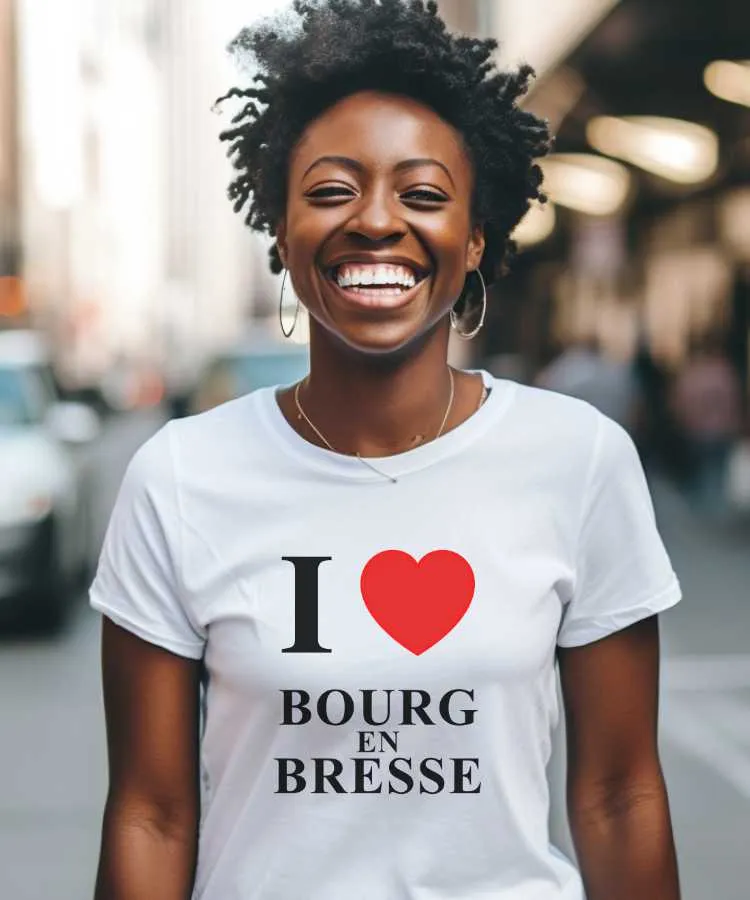 T-Shirt I love Bourg-en-Bresse