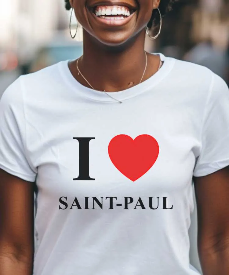 T-Shirt I love Saint-Paul