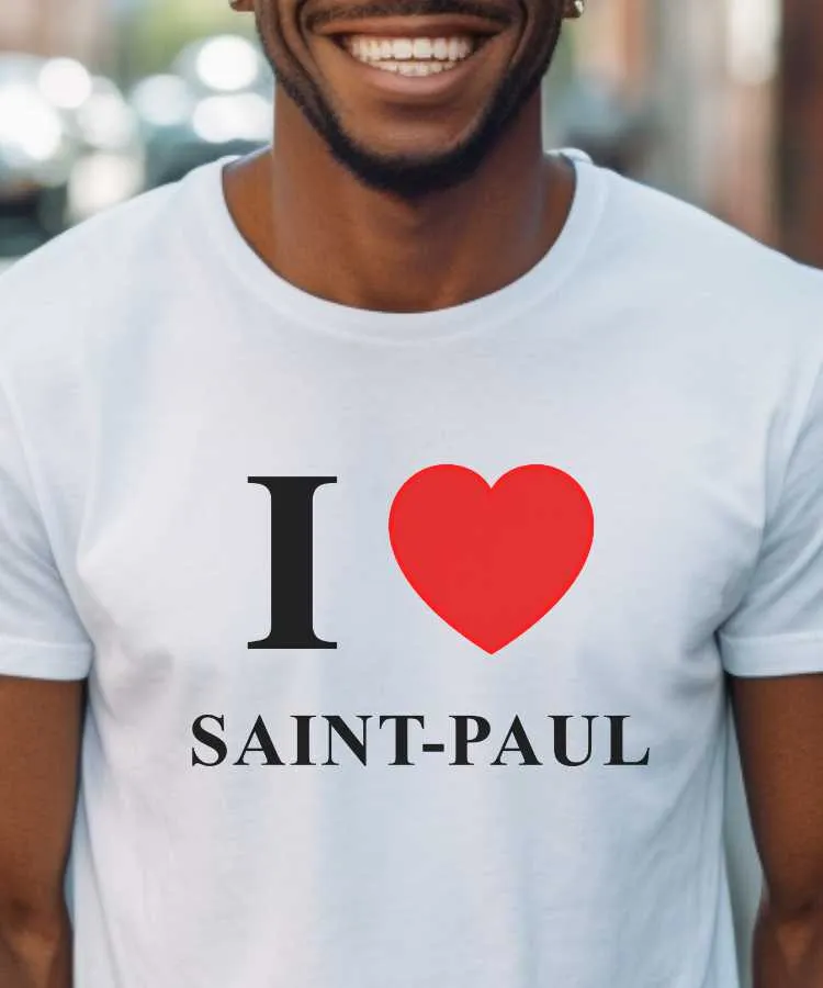 T-Shirt I love Saint-Paul