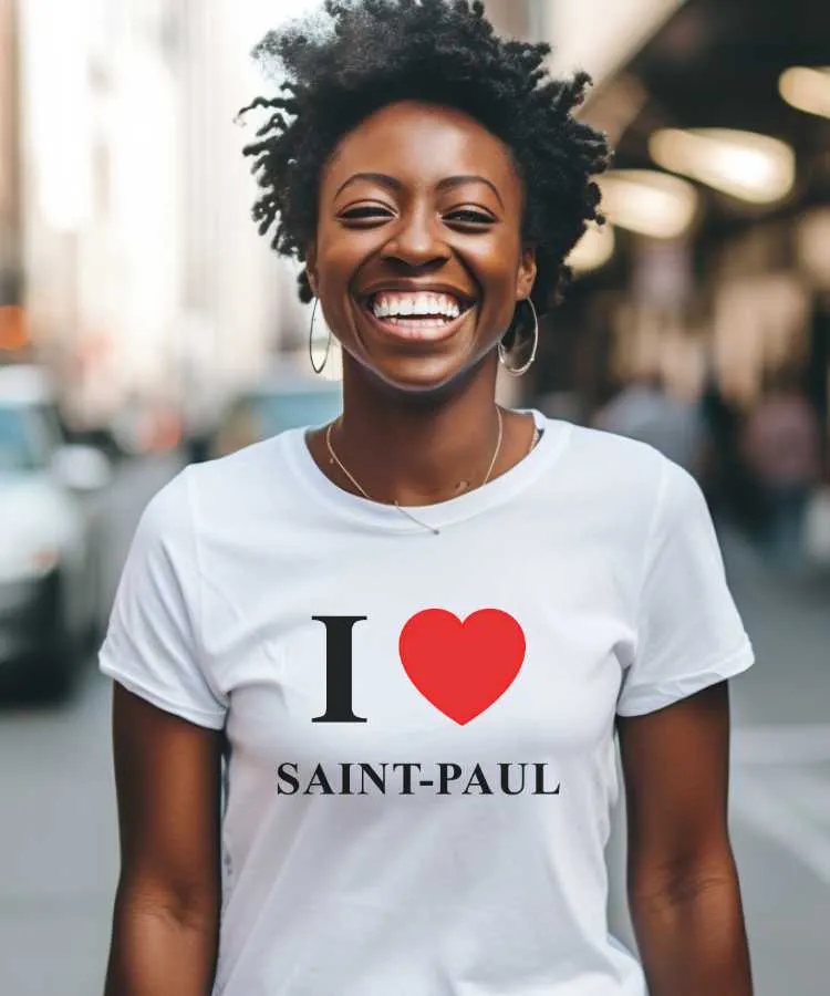 T-Shirt I love Saint-Paul