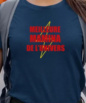 T-Shirt Meilleure Mamina de l'univers Pour femme