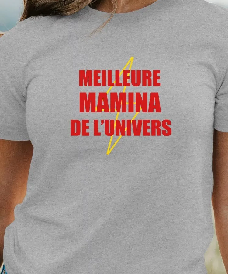 T-Shirt Meilleure Mamina de l'univers Pour femme