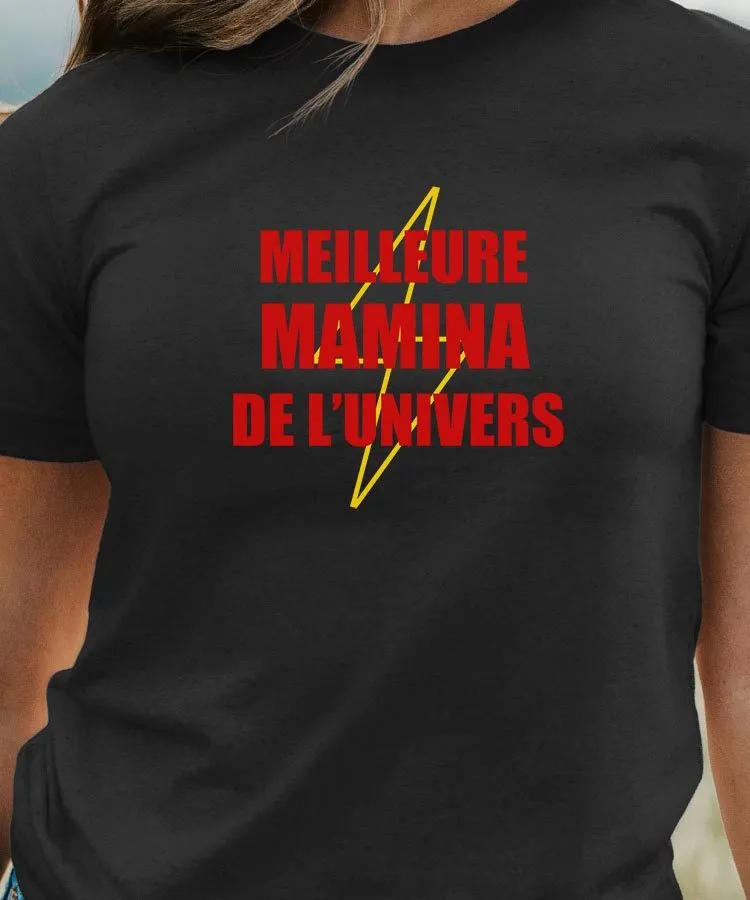 T-Shirt Meilleure Mamina de l'univers Pour femme