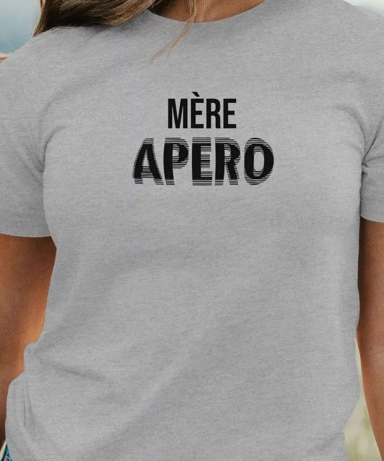 T-Shirt Mère apéro face Pour femme