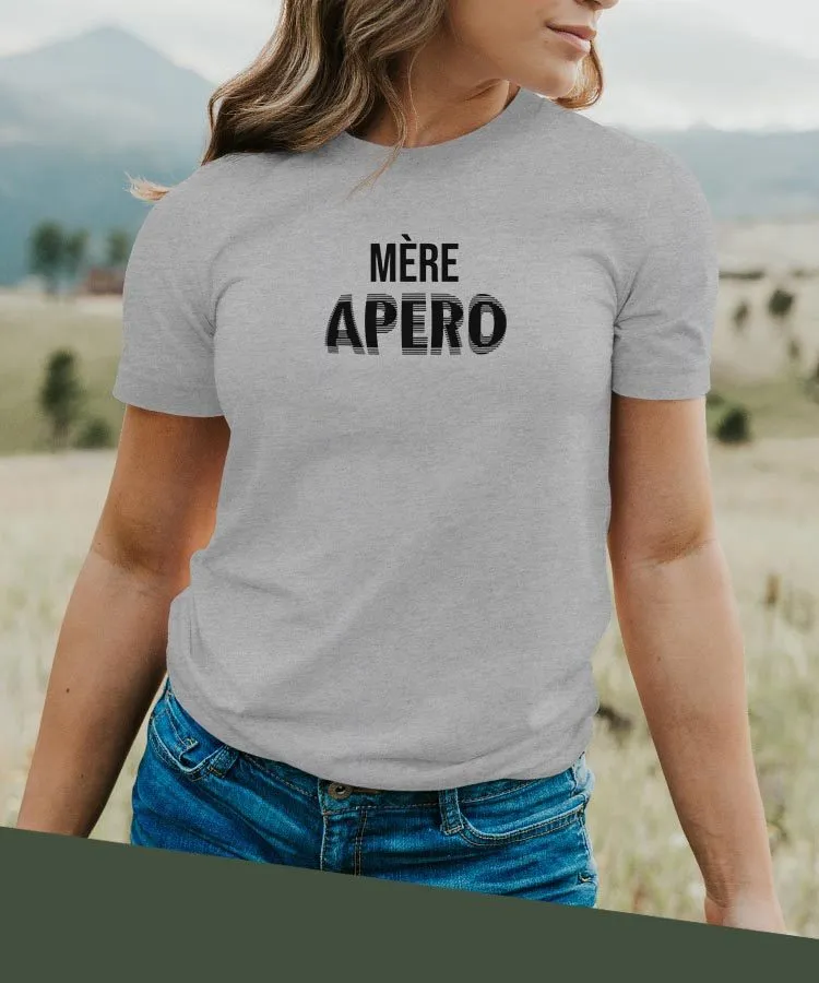 T-Shirt Mère apéro face Pour femme