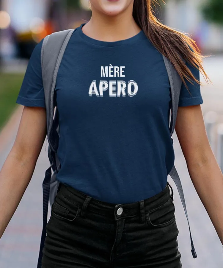 T-Shirt Mère apéro face Pour femme