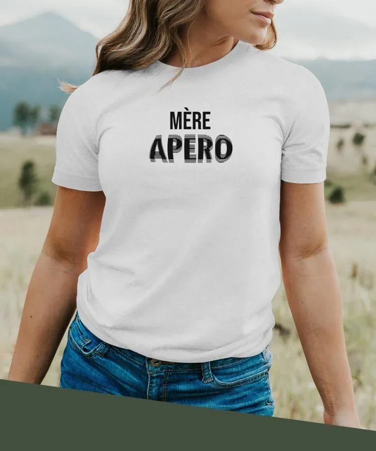 T-Shirt Mère apéro face Pour femme