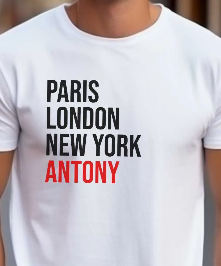 T-Shirt Paris London New York Antony