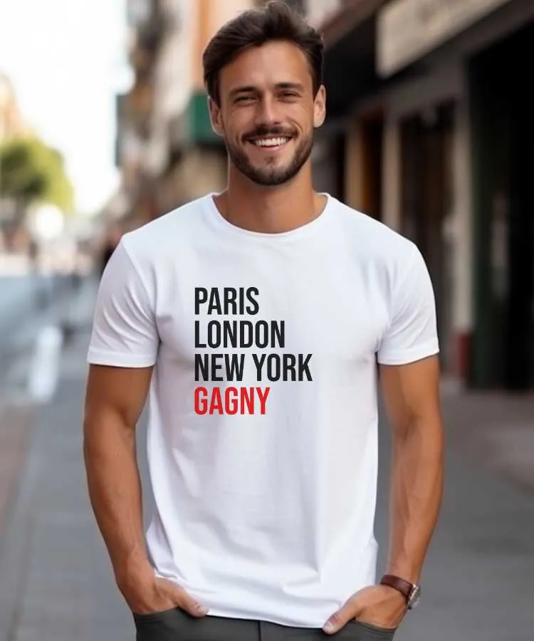 T-Shirt Paris London New York Gagny