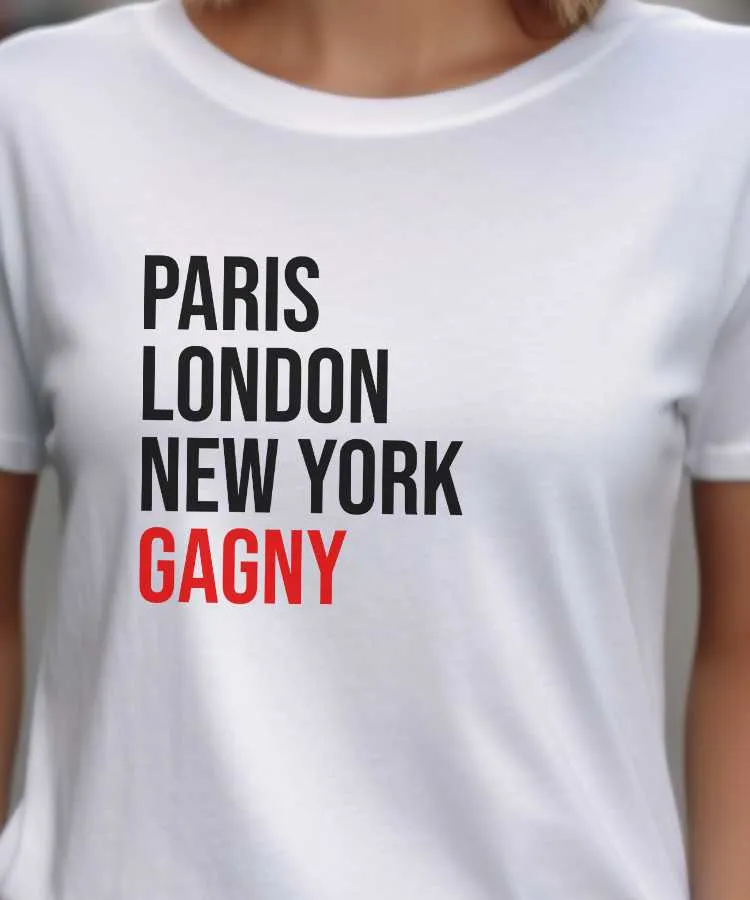 T-Shirt Paris London New York Gagny