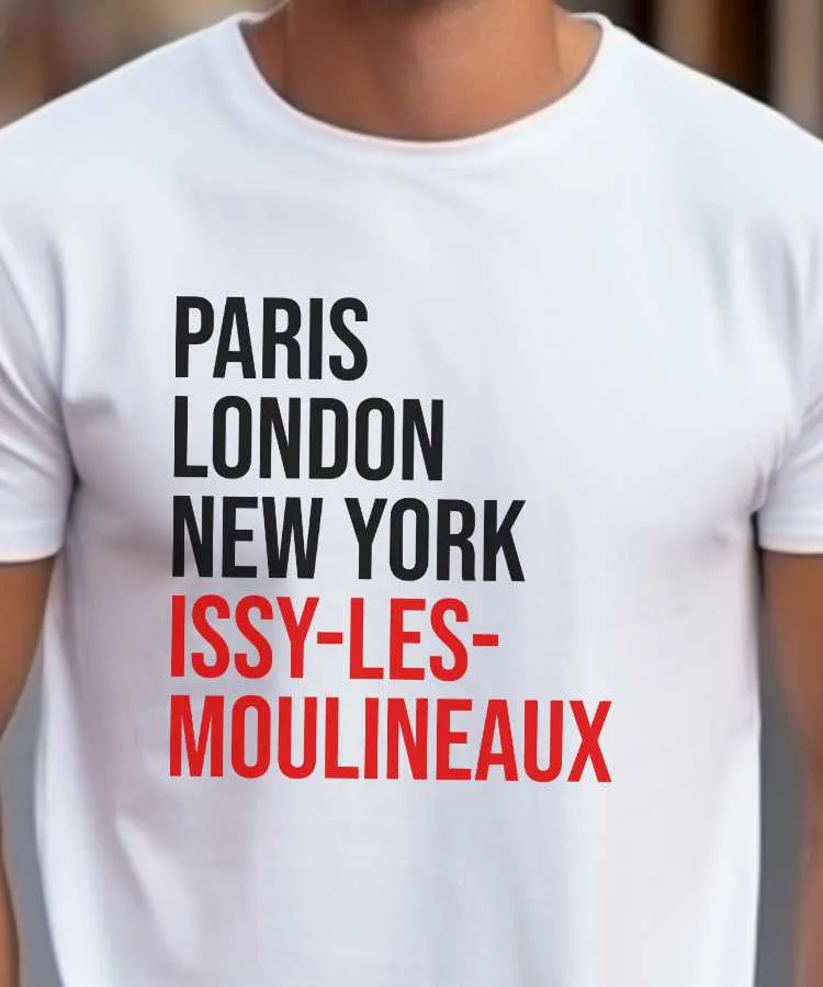 T-Shirt Paris London New York Issy-les-Moulineaux