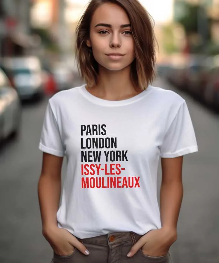 T-Shirt Paris London New York Issy-les-Moulineaux