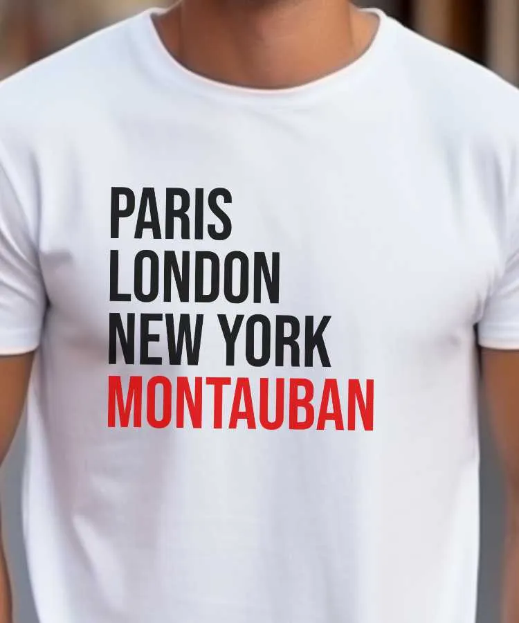 T-Shirt Paris London New York Montauban