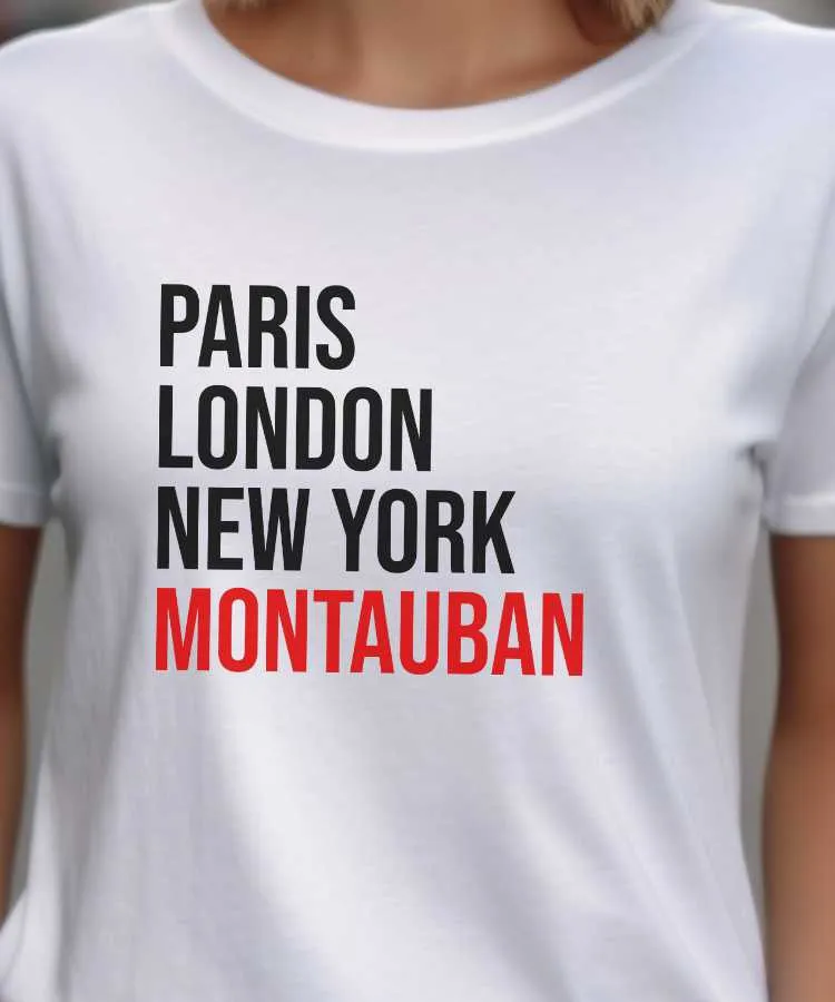 T-Shirt Paris London New York Montauban