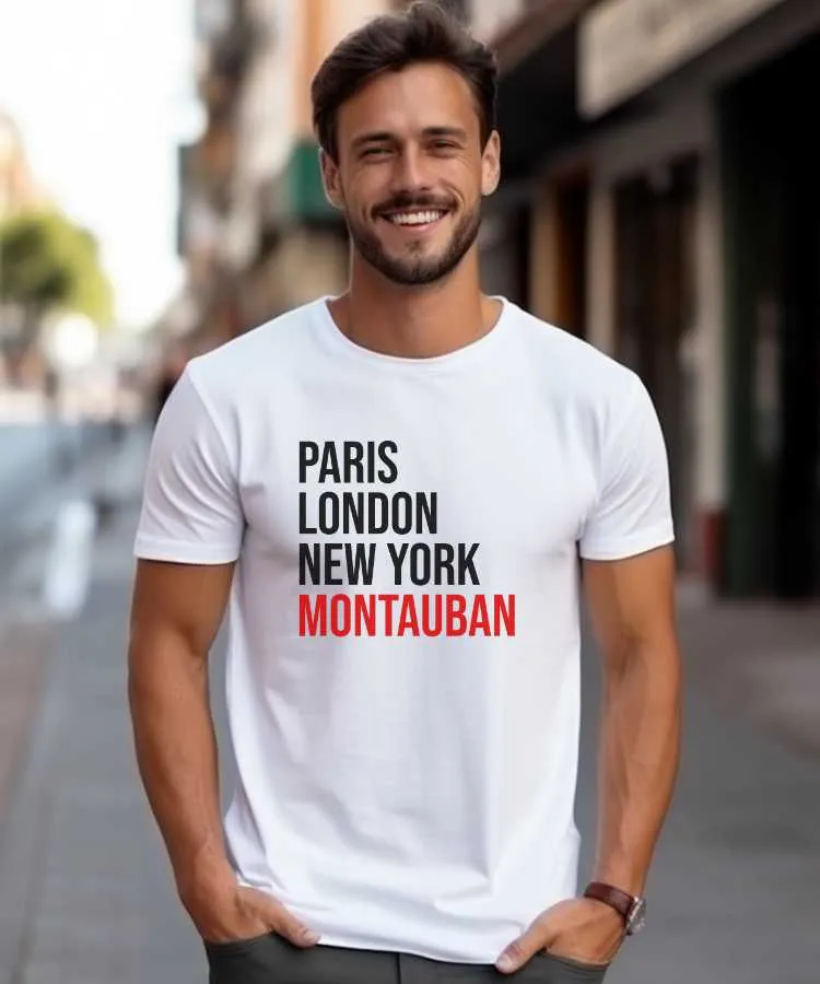 T-Shirt Paris London New York Montauban