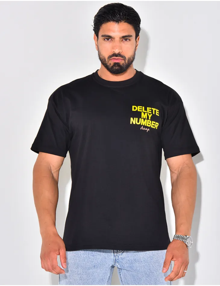 T-shirt "delete my number" / 62533 - JEANS INDUSTRY