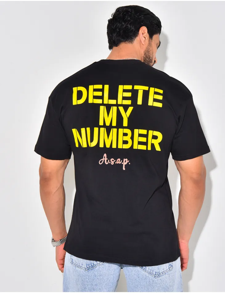 T-shirt "delete my number" / 62533 - JEANS INDUSTRY