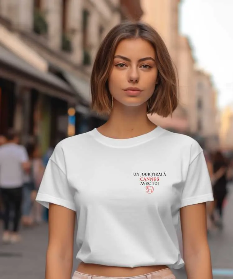 T-Shirt Un jour j'irai à Cannes avec toi