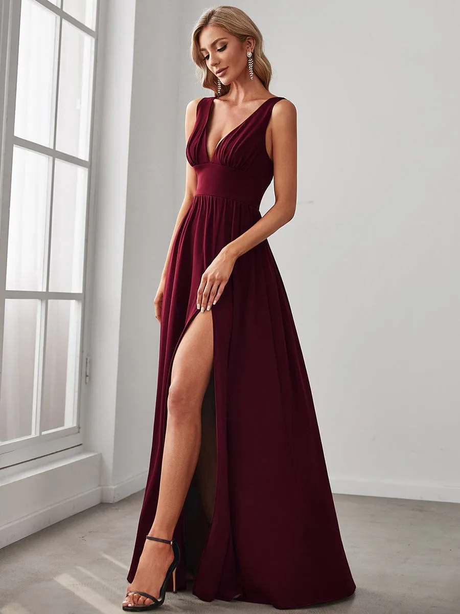 Taille personnalisée Robe de soirée longue au sol à taille haute