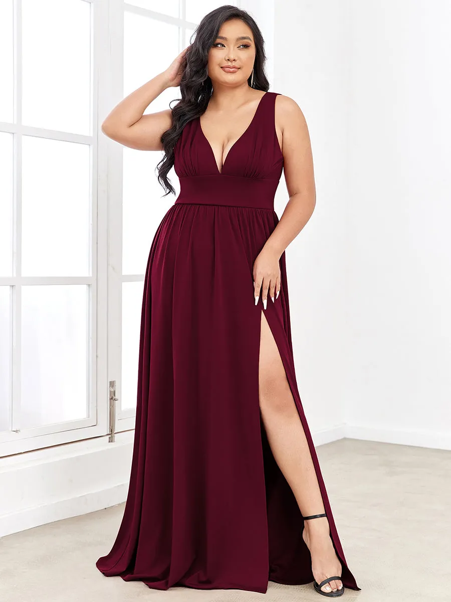 Taille personnalisée Robe de soirée longue au sol à taille haute