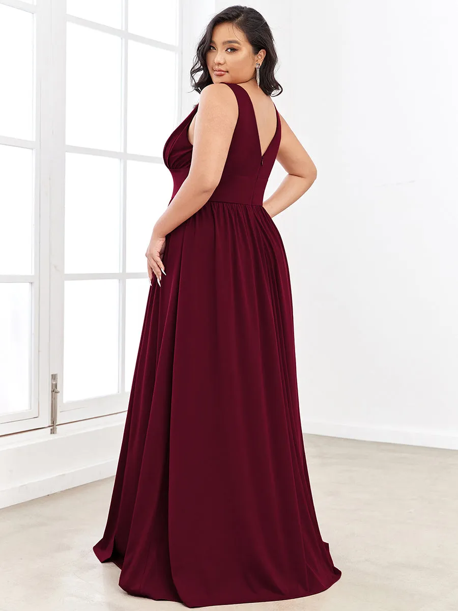 Taille personnalisée Robe de soirée longue au sol à taille haute