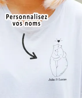 Tee-shirt - Ours entrelacé - Pour femme