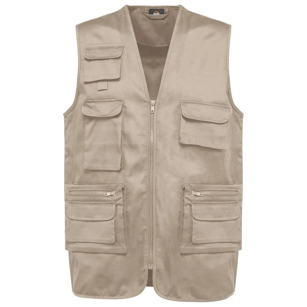 WK. Designed To Work WK609 - Gilet polycoton multipoches doublé unisexe