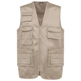 WK. Designed To Work WK609 - Gilet polycoton multipoches doublé unisexe